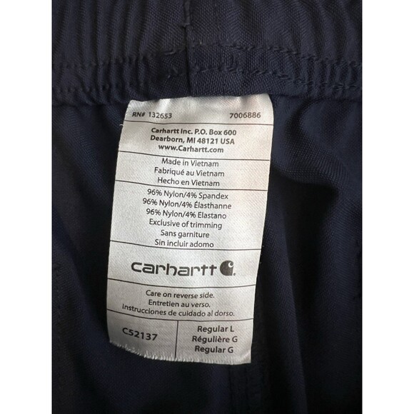 Carhartt Jogger Scrub Pants Womens Large Blue Nurse Cargo Hospital - Picture 3 of 13